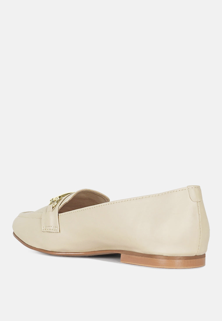 women classic horsebit-embellished loafers#color_beige
