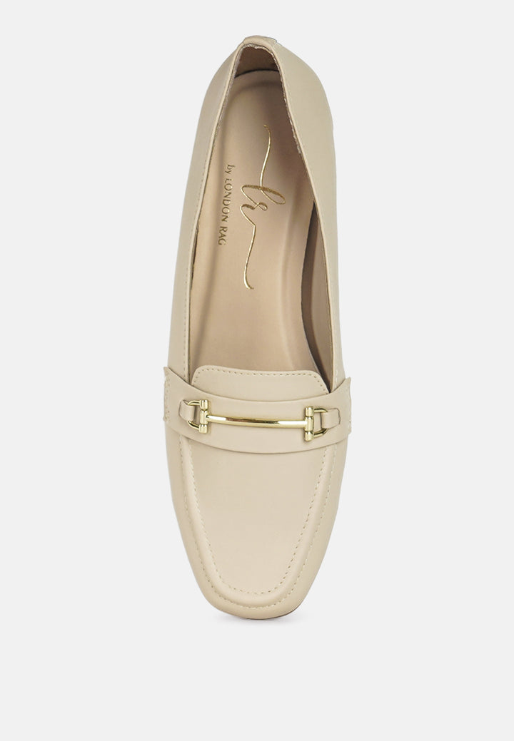 women classic horsebit-embellished loafers#color_beige