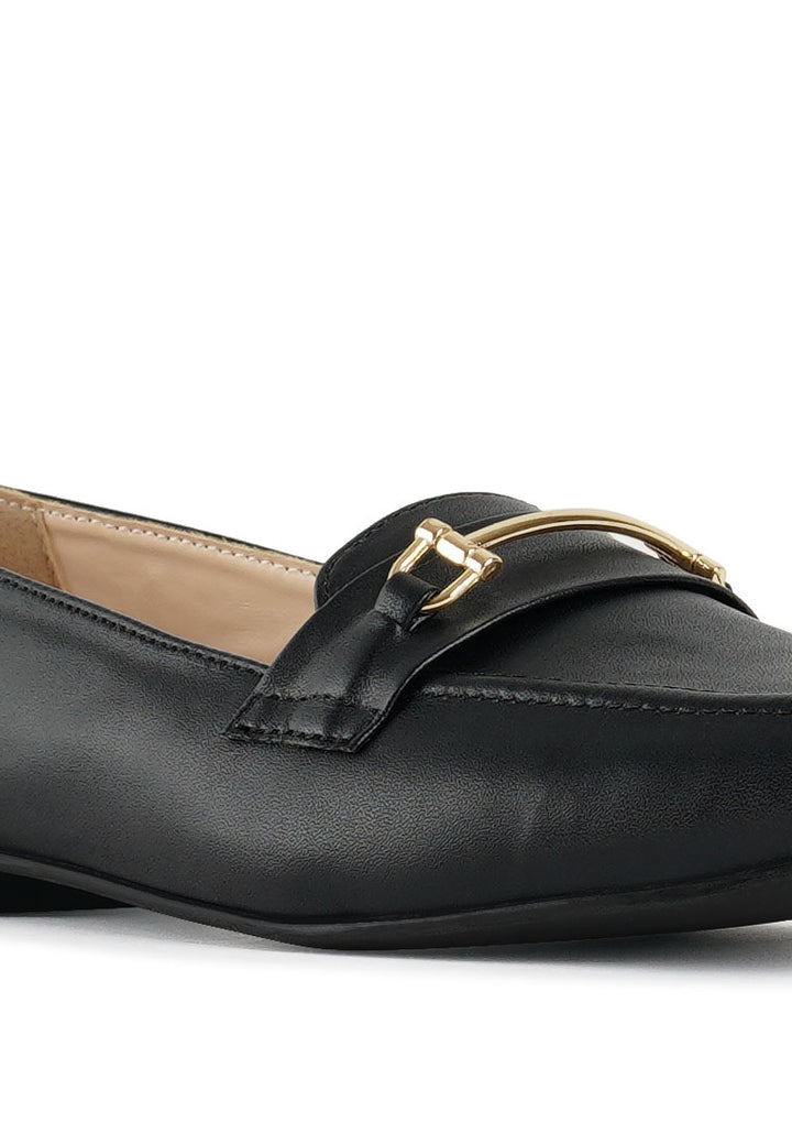 women classic horsebit-embellished loafers#color_black