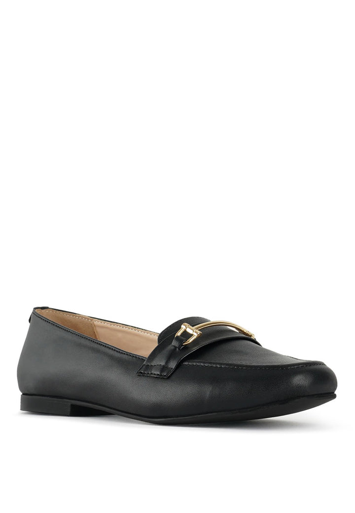 women classic horsebit-embellished loafers#color_black