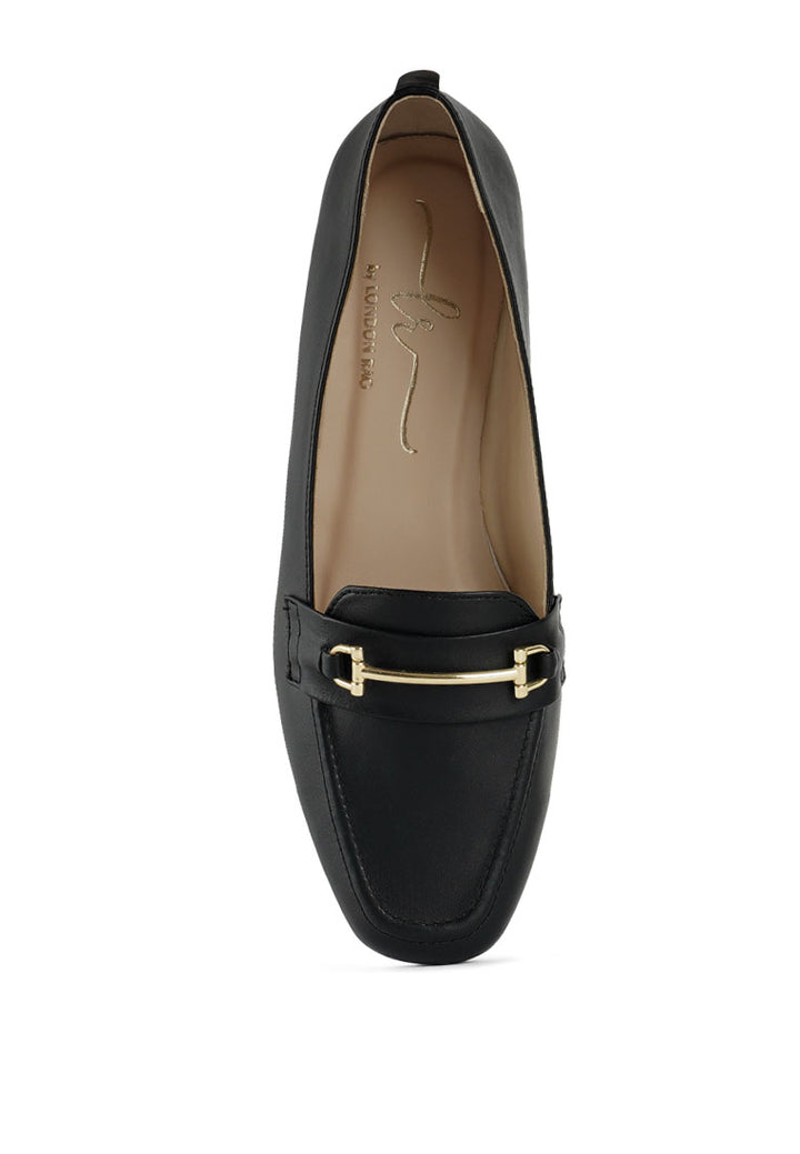 women classic horsebit-embellished loafers#color_black