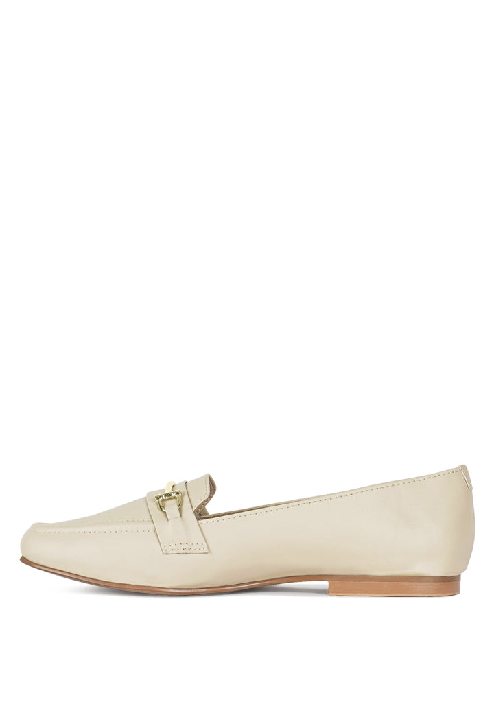 women classic horsebit-embellished loafers#color_beige