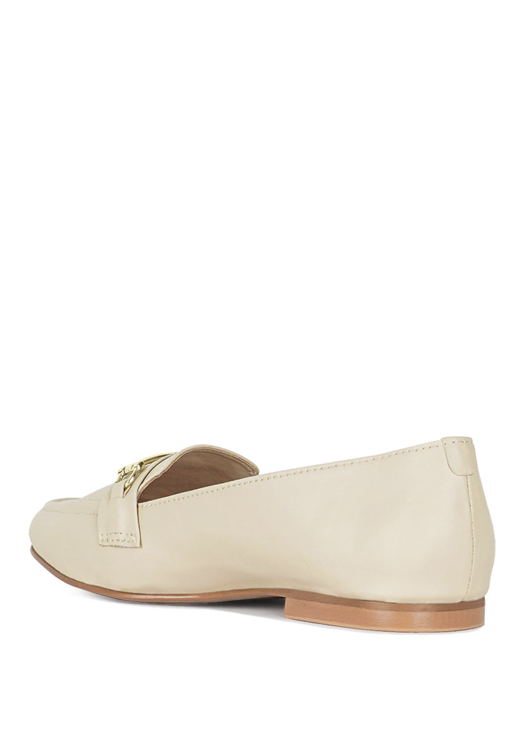 women classic horsebit-embellished loafers#color_beige