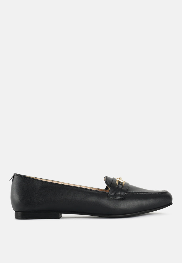 women classic horsebit-embellished loafers#color_black