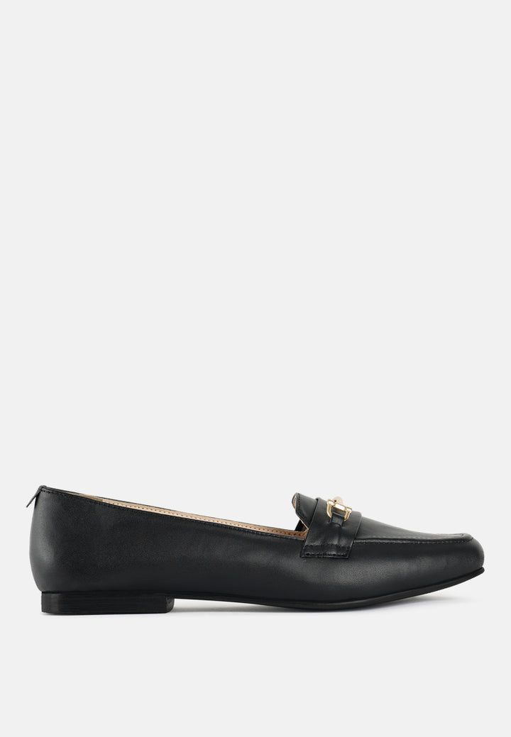 women classic horsebit-embellished loafers#color_black