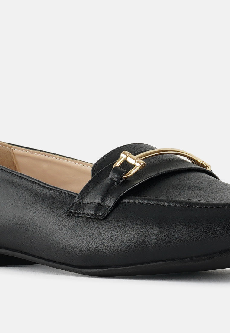 women classic horsebit-embellished loafers#color_black