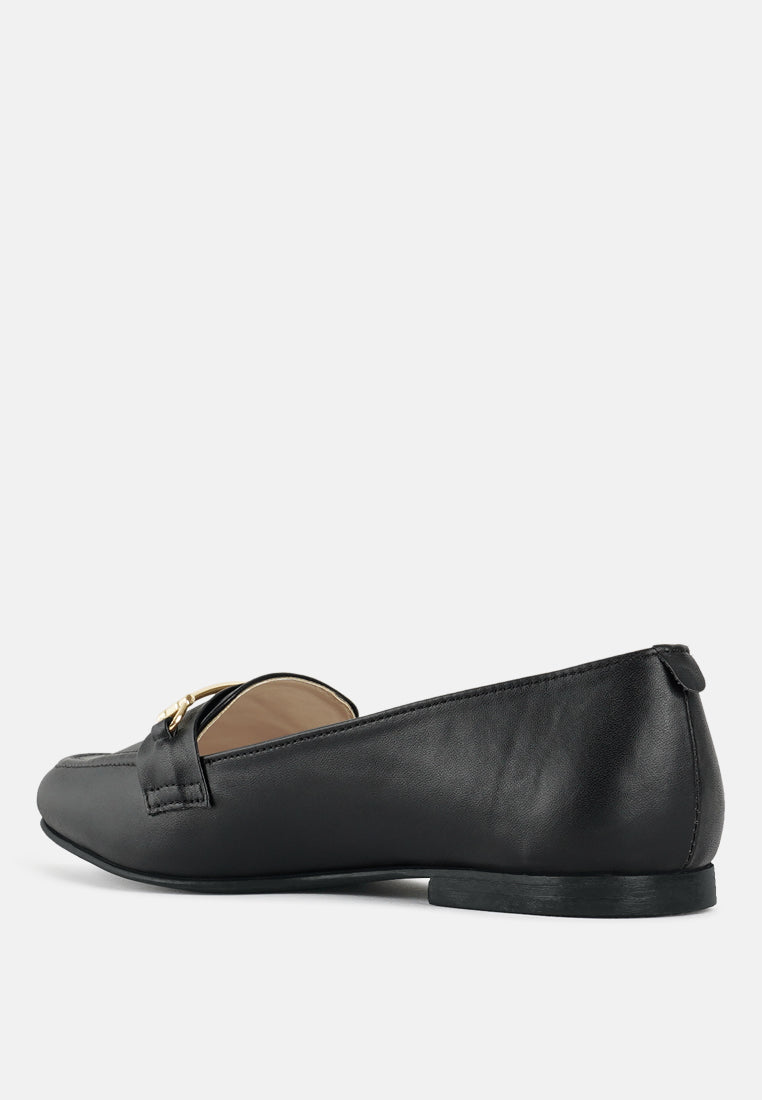women classic horsebit-embellished loafers#color_black