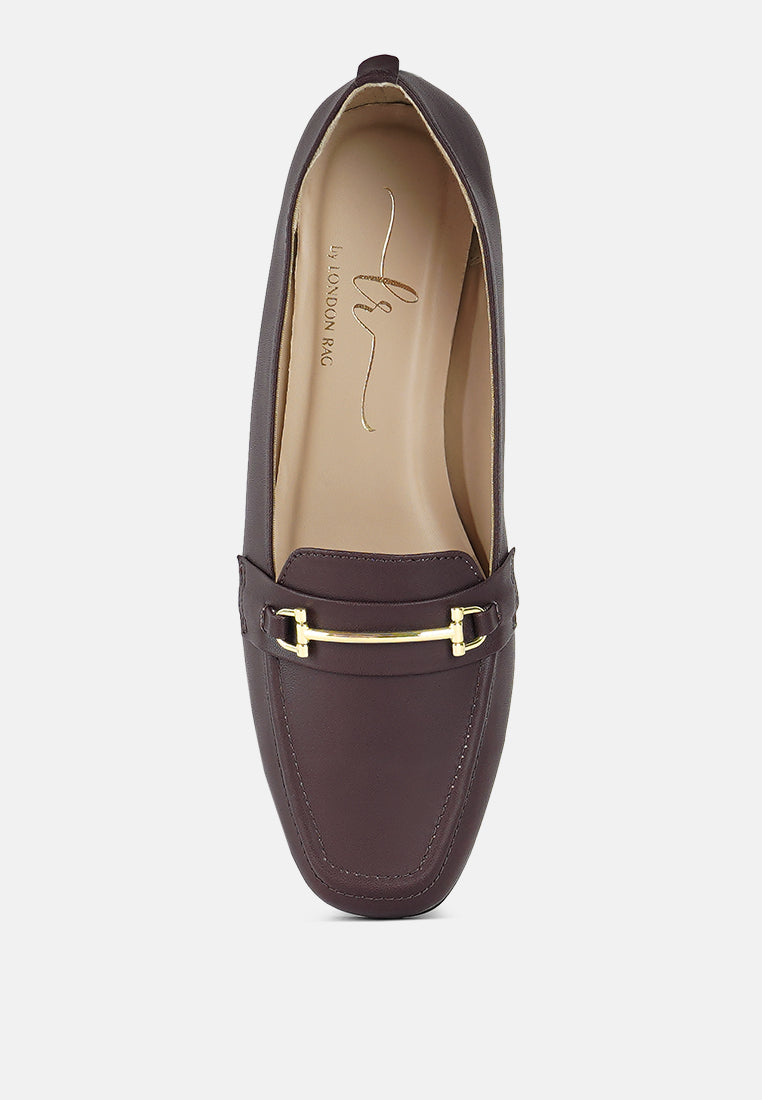 women classic horsebit-embellished loafers#color_brown