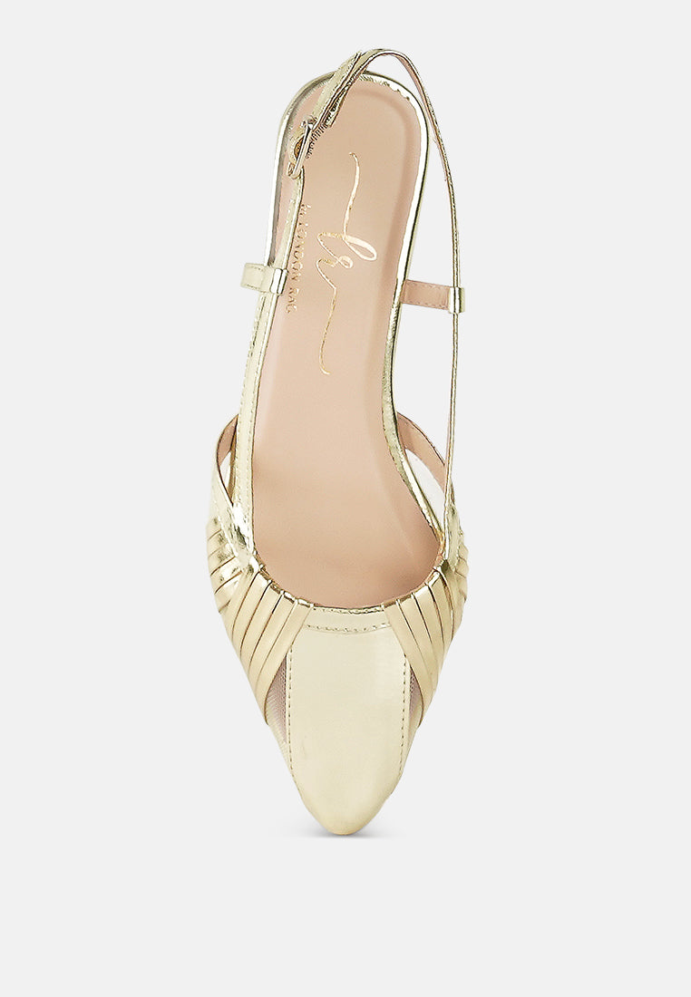 women metallic faux leather slingback sandals#color_light-gold