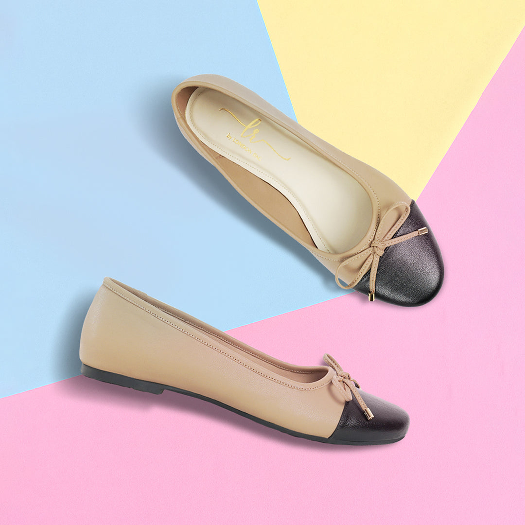 Women Two Tone Ballet Flats