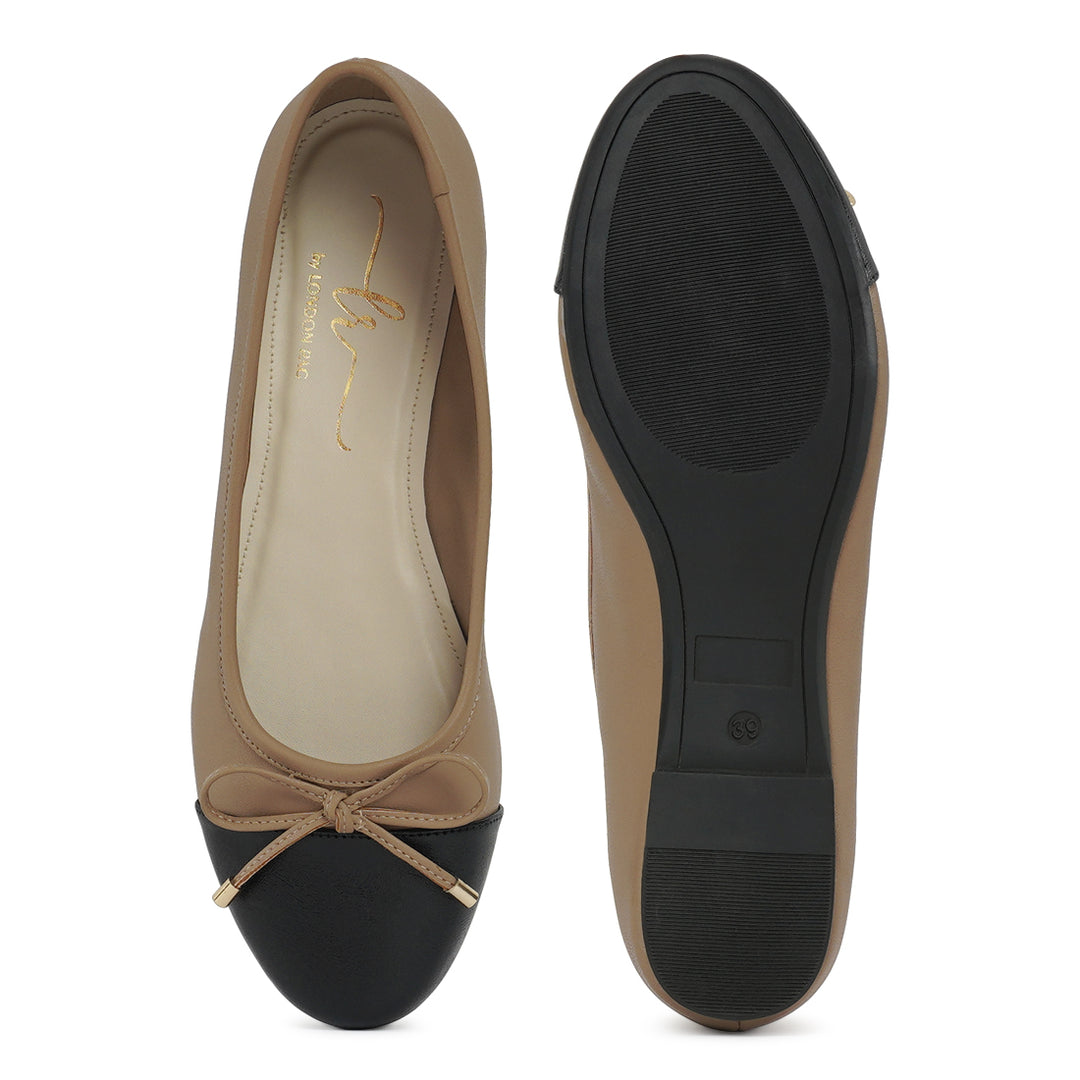 Women Two Tone Ballet Flats