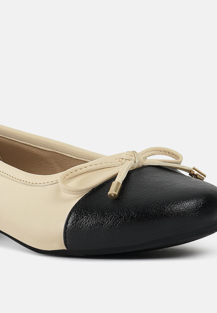 women two tone ballet flats#color_white
