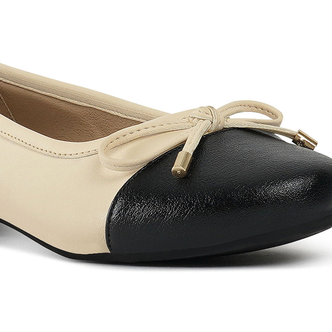 Women Two Tone Ballet Flats