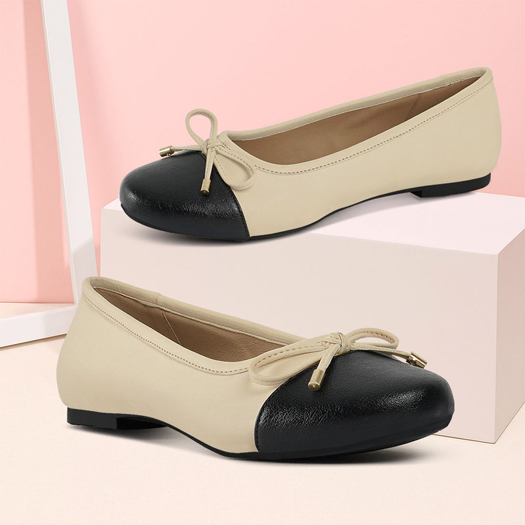 Women Two Tone Ballet Flats