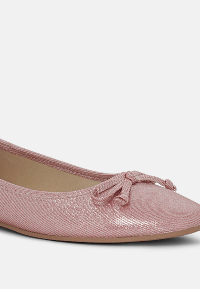 women glitter faux leather ballerinas#color_red