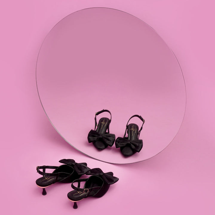 Women Bow Detail Slingback Sandals