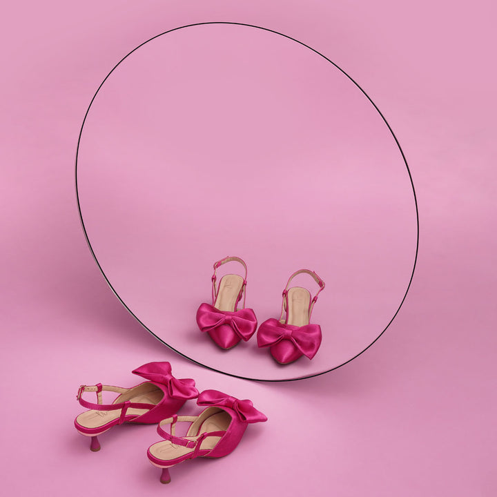 Women Bow Detail Slingback Sandals