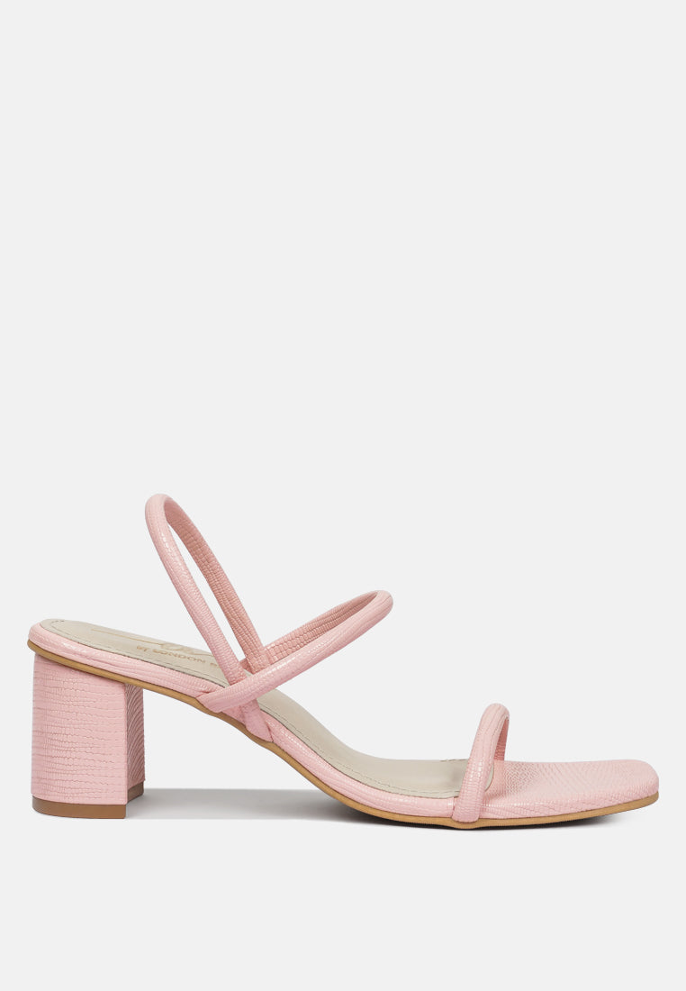 women croco faux leather sandals#color_pink