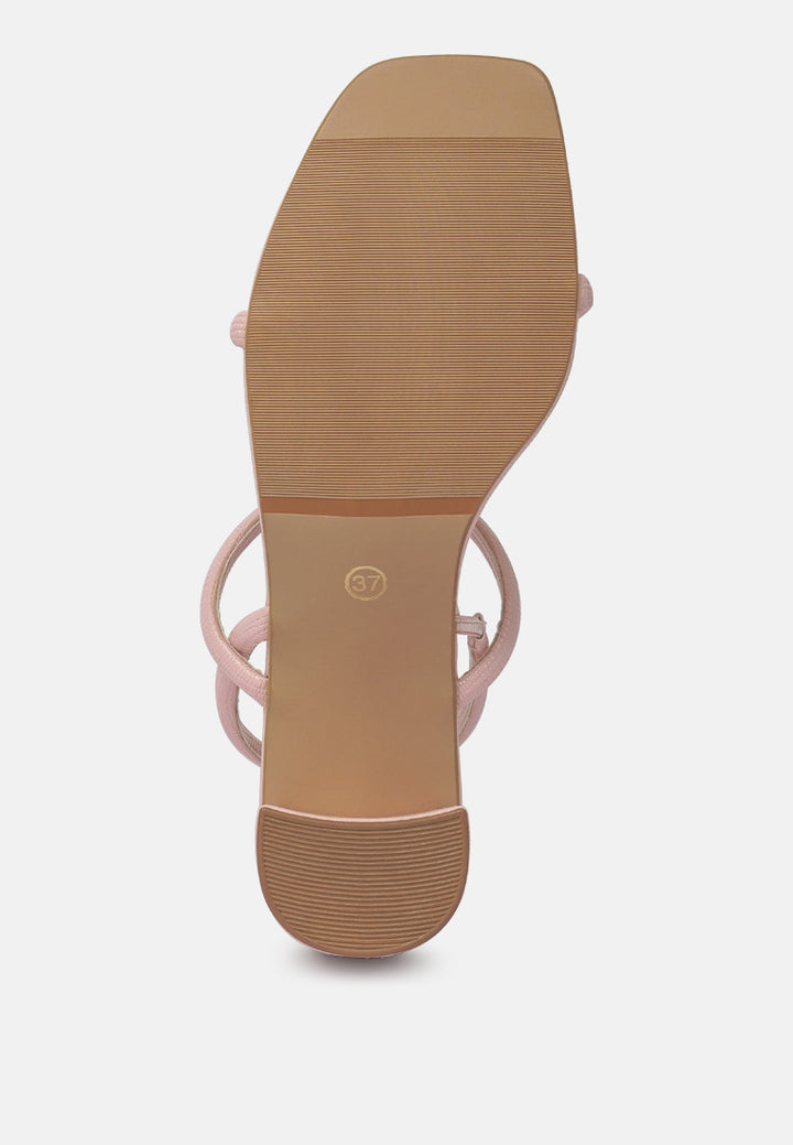 women croco faux leather sandals#color_pink