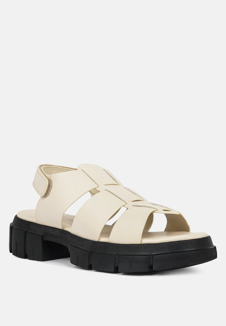 faux leather strappy sandals#color_beige