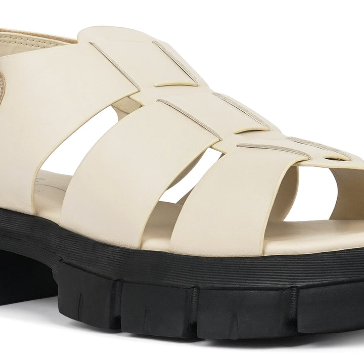 women faux leather strappy sandals#color_beige