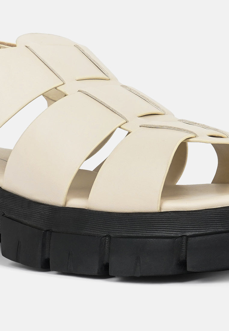 women faux leather strappy sandals#color_beige