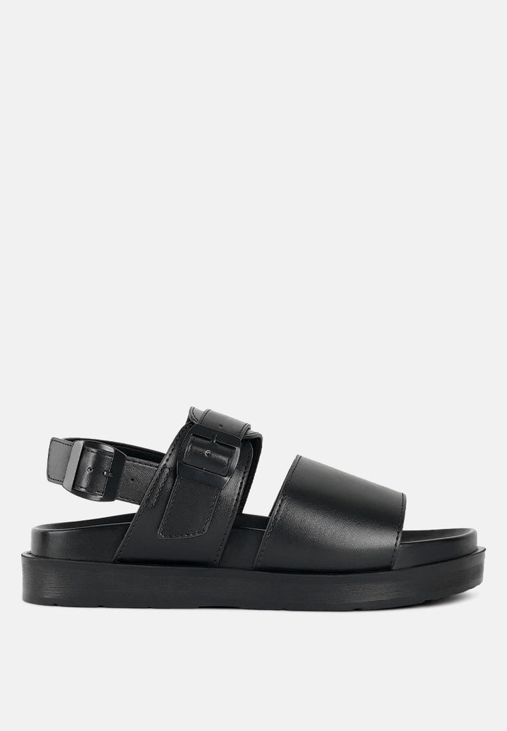 pin buckle flatform sandals#color_black