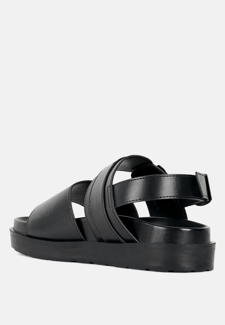pin buckle flatform sandals#color_black