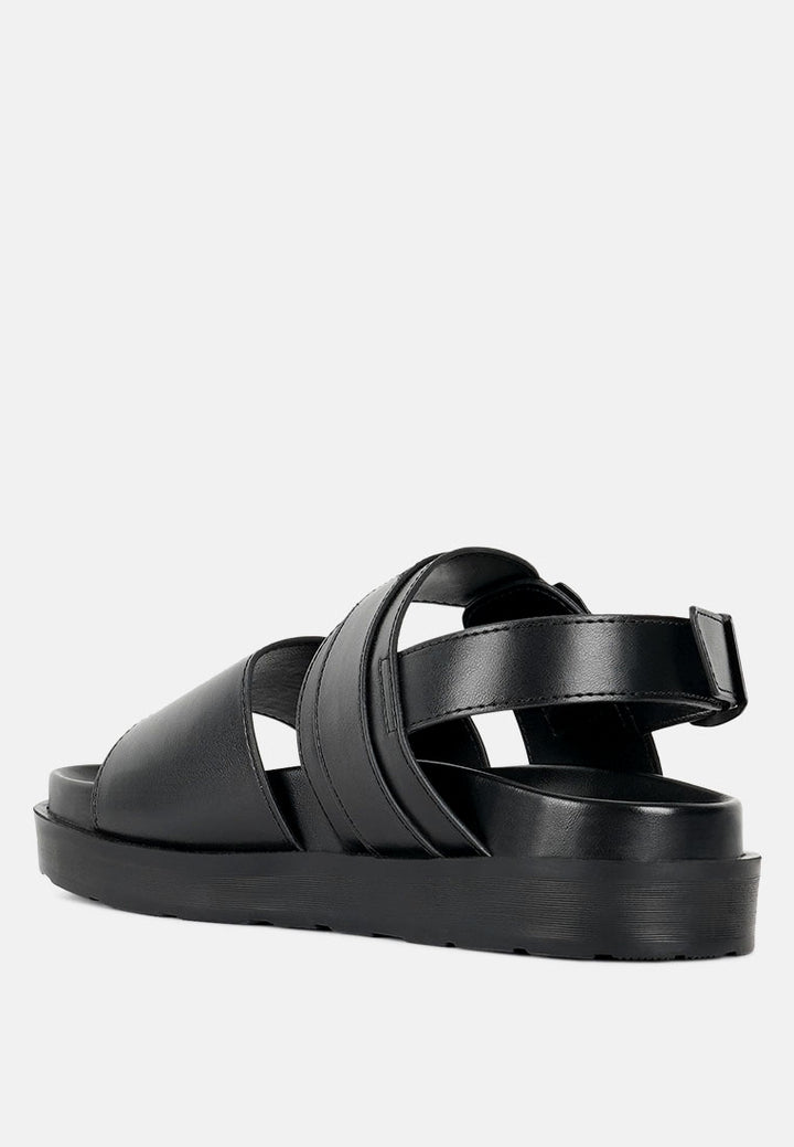 pin buckle flatform sandals#color_black