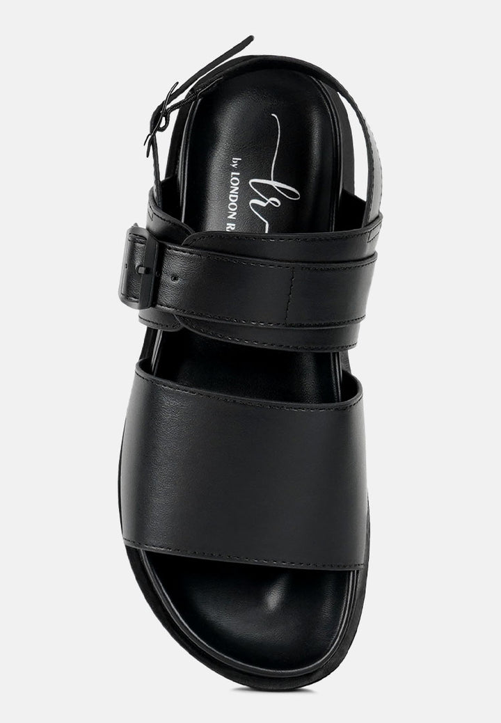 pin buckle flatform sandals#color_black