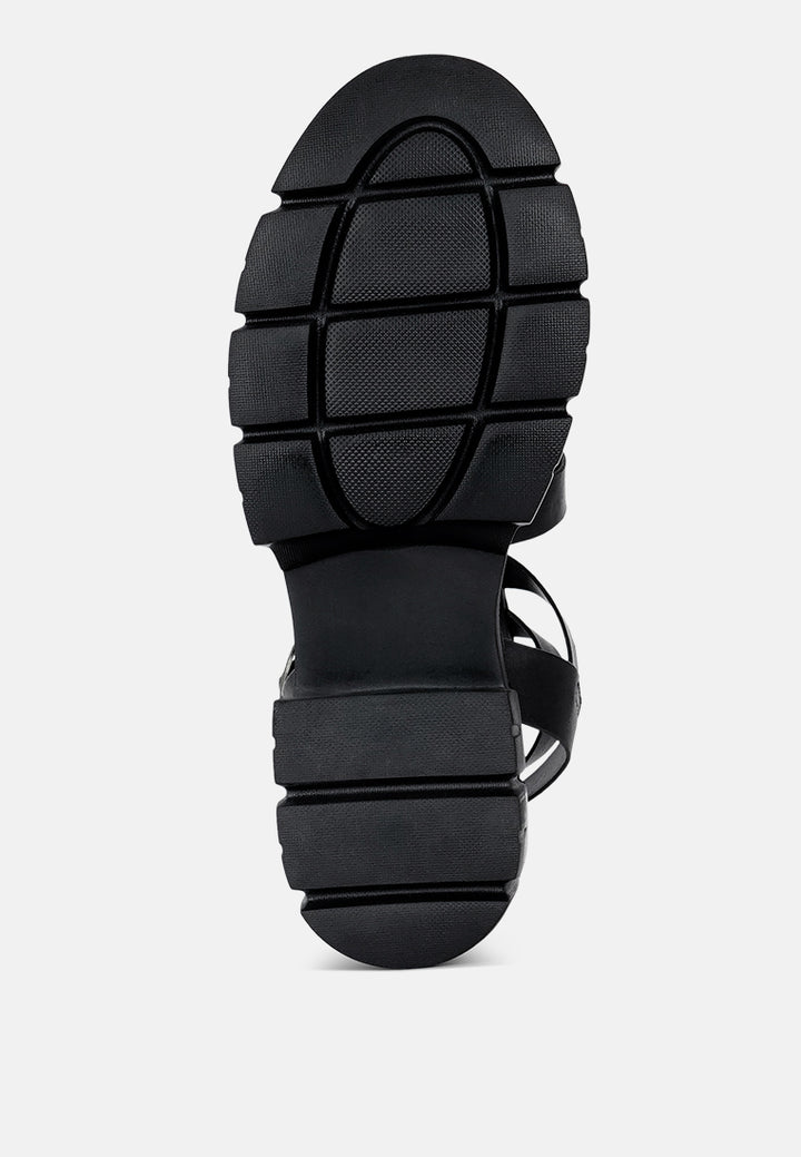 women faux leather gladiator sandals#color_black