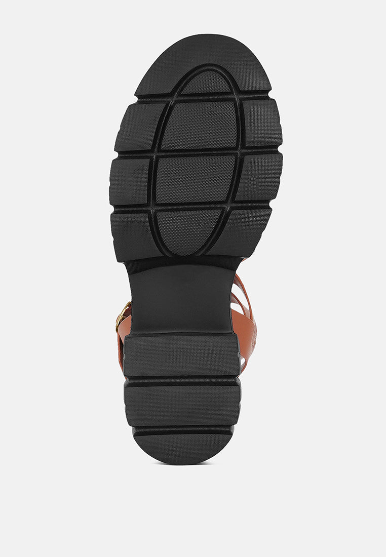 women faux leather gladiator sandals#color_tan