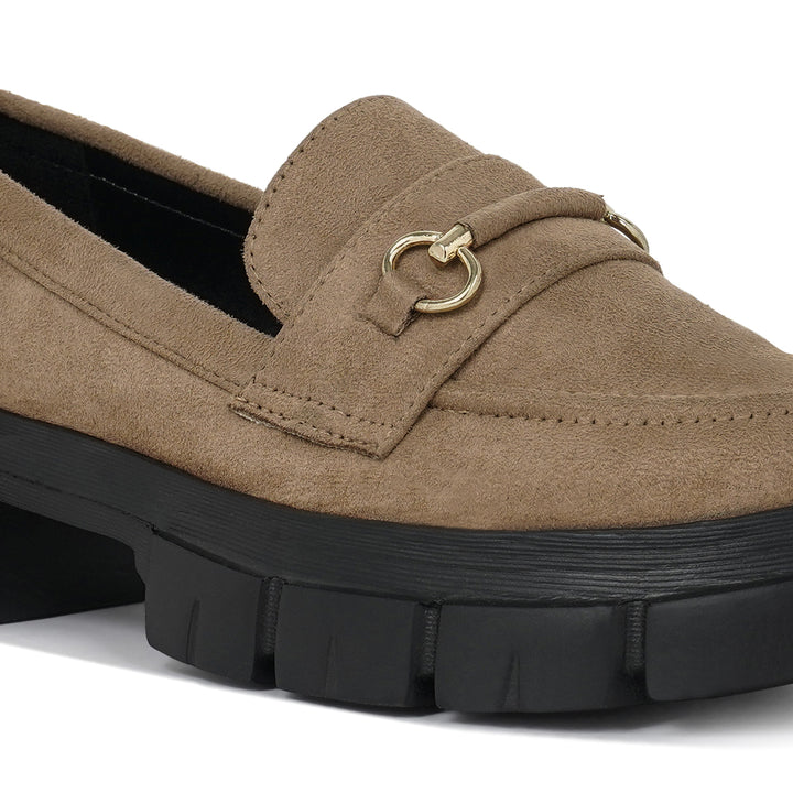 women soft microfiber chunky loafers#color_beige