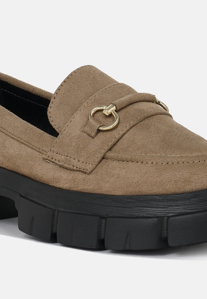 women soft microfiber chunky loafers#color_beige