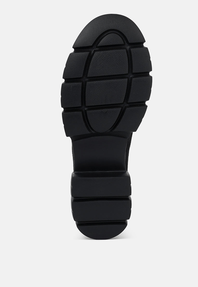 women soft microfiber chunky loafers#color_black