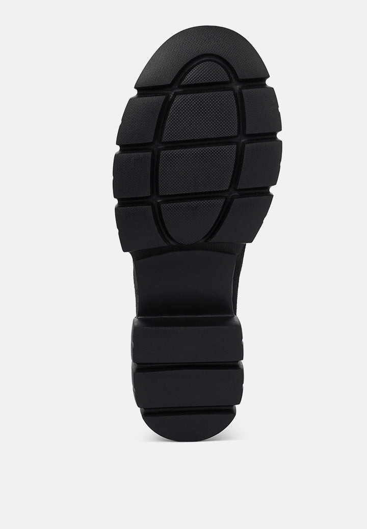 women soft microfiber chunky loafers#color_black