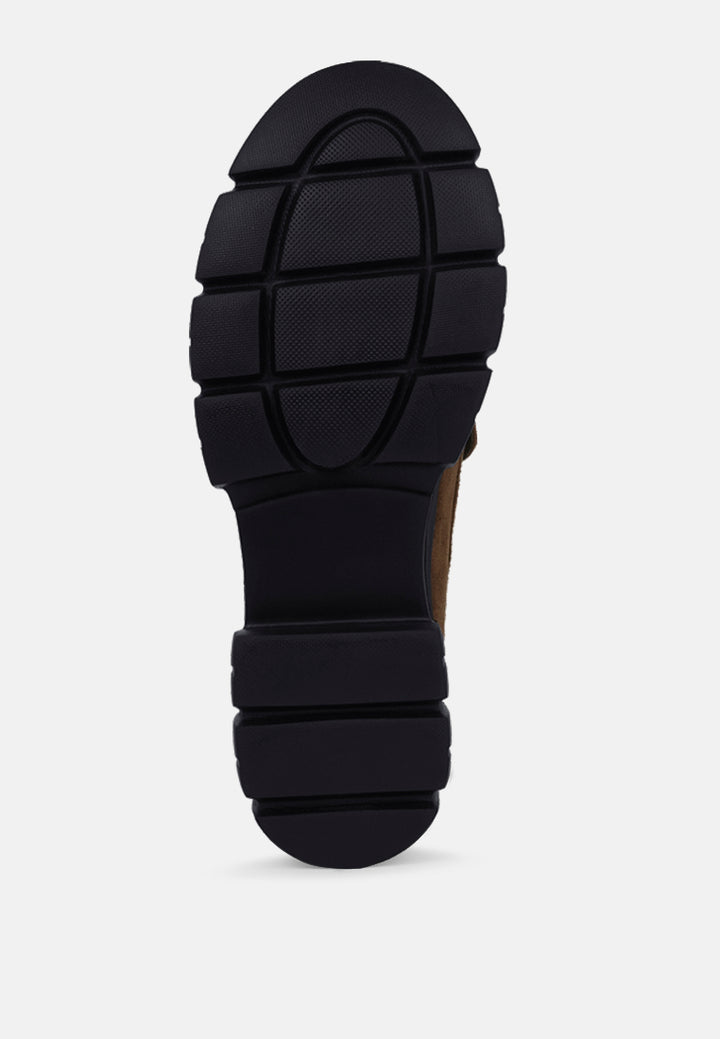 women soft microfiber chunky loafers#color_tan