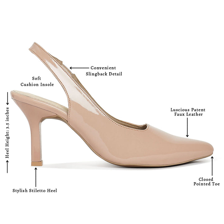 london rag women patent faux leather stiletto heels#color_Light-pink