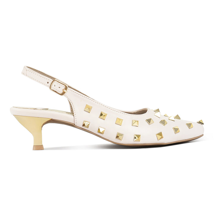 london rag women gold accent studded sandals#color_beige