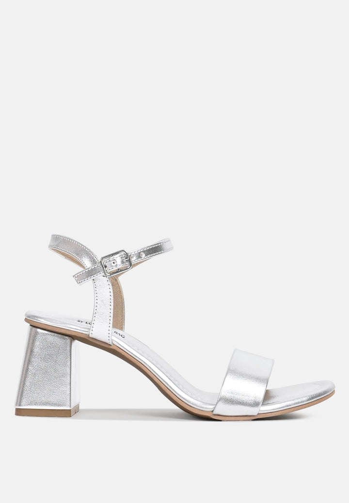 women metallic faux leather sandals#color_silver