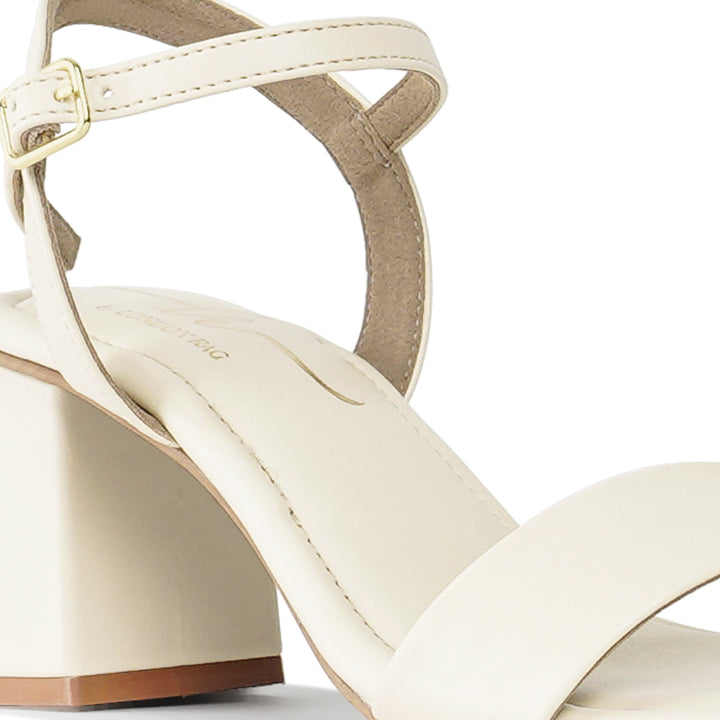 pin buckle strap block heels#color_beige