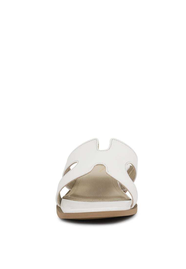 women faux leather wooden heel mules#color_tan