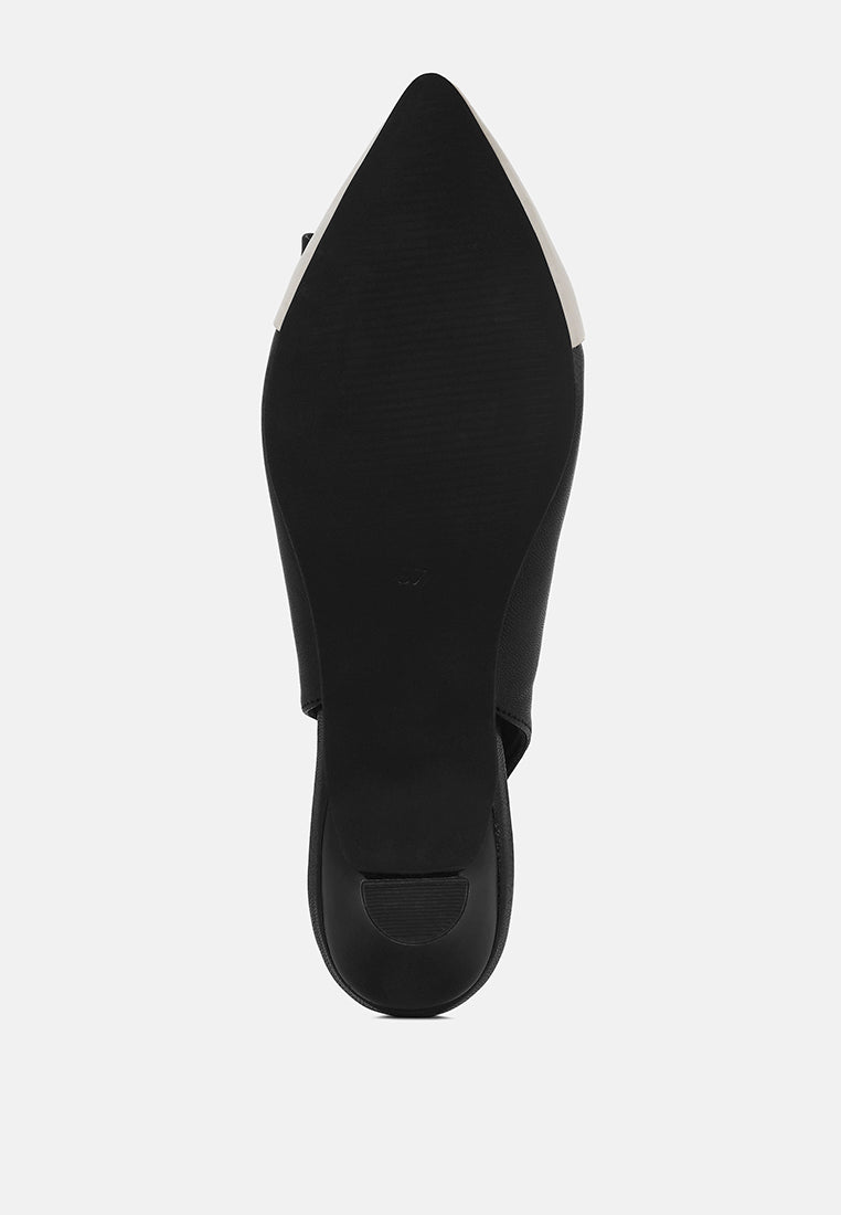 women flared heel bow dress heels#color_black