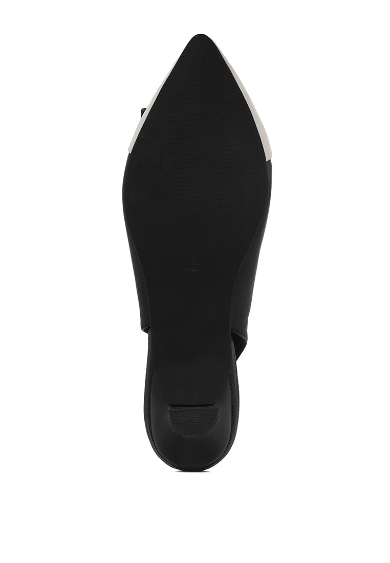 Women Flared Heel Bow Dress Heels