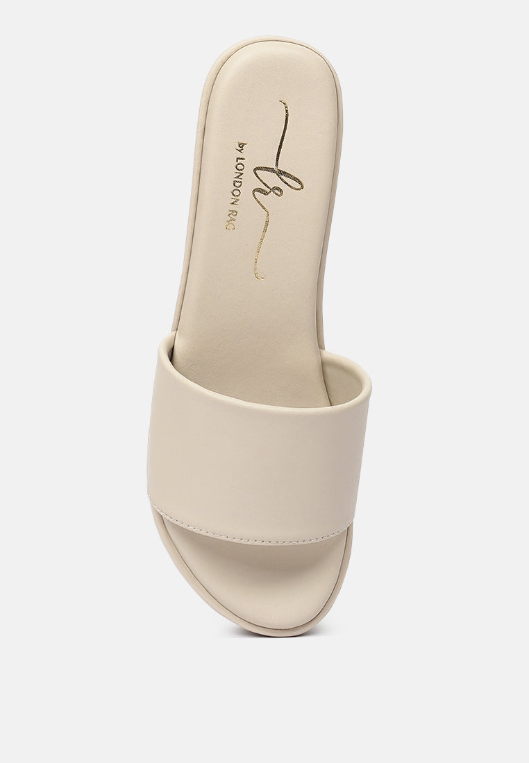 women classic faux leather wedges#color_beige