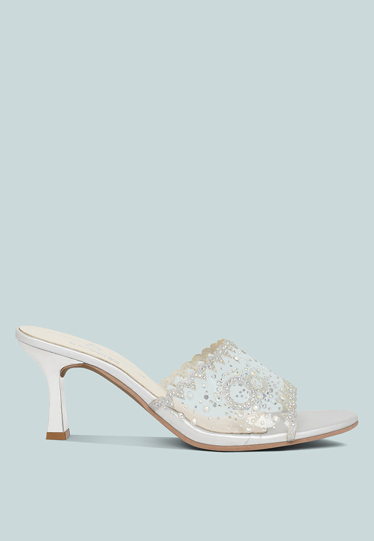 women rhinestones & glitter embellished kitten heels#color_silver