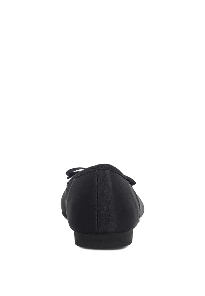 women bow detail satin ballerinas#color_off white