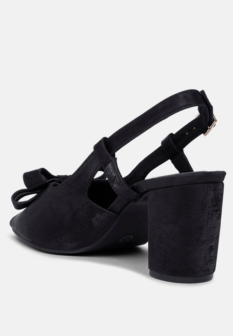 women the bow affair microfiber sandals#color_black