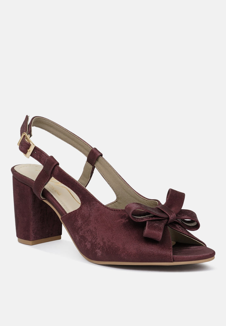 women the bow affair microfiber sandals#color_burgundy