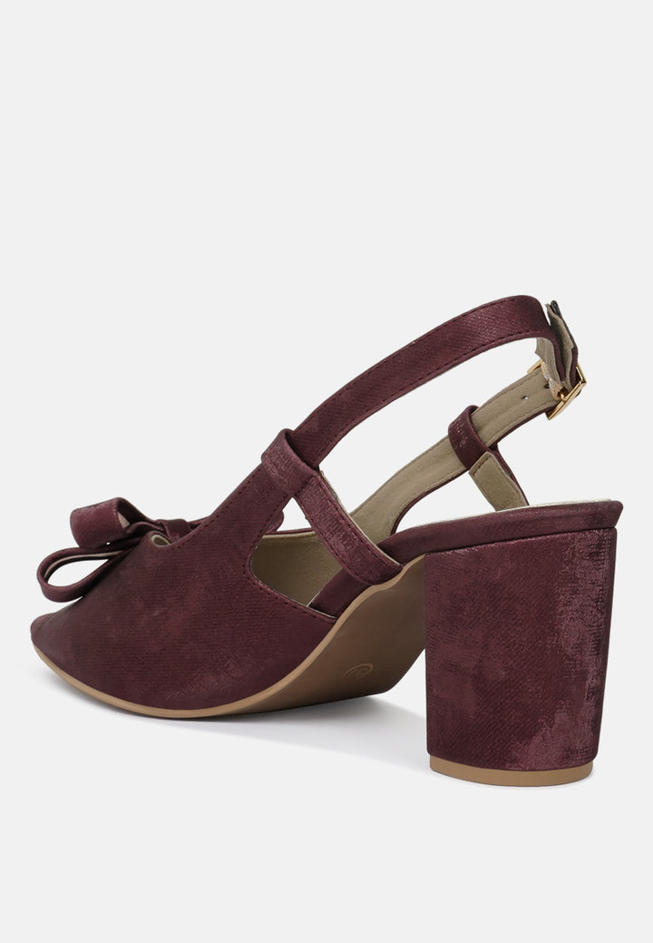 women the bow affair microfiber sandals#color_burgundy